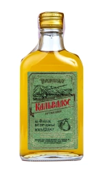 Fruit brandy ordinary  "Calvados Prykarpatskiy Pear" 0.2l Бренди плодовий ординарный "Кальвадос Прикарпатский Грушевый" 0,2л